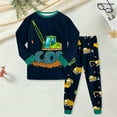 thumbnail image 2 of Hessimy Toddler Boys Girls Spring Summer 2Pcs Long Sleeve Pullover Sweatshirt Tops Joggers Pants Soft Sweatsuit, Pullover Jogger Set(Dark Green,2-3 Years), 2 of 5