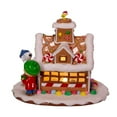 thumbnail image 4 of Kurt Adler Battery-Operated Peanuts LED Gingerbread House Table Piece, 4 of 4