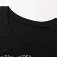 thumbnail image 6 of WAYUTE T Shirts For Women Festives Black Elegant Sexy New Year'S Eve Outfit Sequins Modern With Glitter Shirt Blouse Top Casual Relaxed Fit Holiday Outdoor Daily Wear, 6 of 7