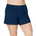 thumbnail image 4 of Swim Solutions Plus Size Swim Shorts, Navy, 20W, 4 of 7
