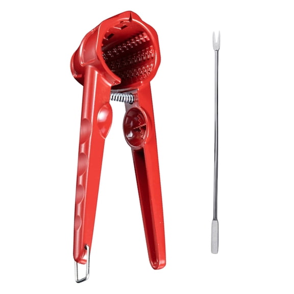 Heavy Duty Double Opening Aluminum Nut Cracker With Nonslip Grip For Easy Pecan Shelling Home Use