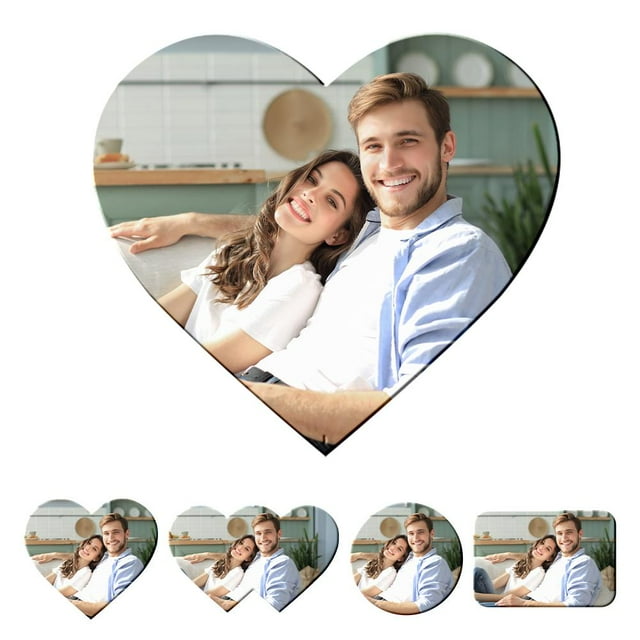 Personalised Fridge Magnet Photo,Custom Photo Fridge Magnets with Variation Shapes,Custom Magnet Add Your Photo Fridge Magnets,Photo Refrigerator Magnets,Gloss Photo Print Gifts for Her Him