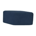 thumbnail image 2 of CoudarTitie Modern Stretch Footstool Cover, Wear-Resistant Ottoman Cover, Shop Ottoman Cover Navy L, 2 of 9
