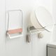 thumbnail image 5 of Soporte plegable para lavabo de pared, estante para almacenamiento de baño, toallero, gancho para lavabo, color rosa, 5 of 8