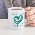 thumbnail image 4 of CafePress - Im A Cervical Cancer Survivor Mug - 11 oz Ceramic Mug - Novelty Coffee Tea Cup, 4 of 4