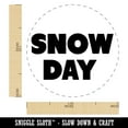 thumbnail image 2 of Snow Day Bold Text Self-Inking Rubber Stamp Ink Stamper - Lime Green Ink - Medium 1 Inch, 2 of 7