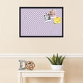 thumbnail image 3 of PinPix 30x20 Custom Cork Bulletin Board Light Purple Clover Poster Board Has a Fabric Style Canvas Finish, Framed in Light Purple Clover, by ArtToFrames (PinPix-539), 3 of 5