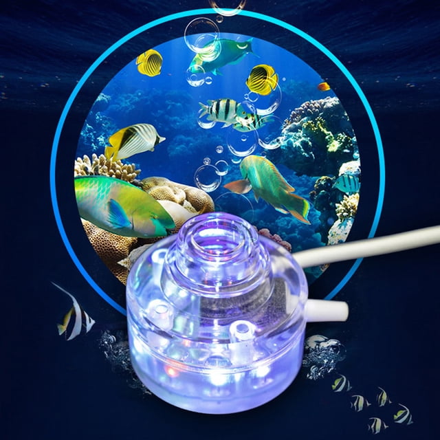 Fish Tank Submersible Light,Mini Colorful LED Submersible Fish Tank Bubble Light Aquarium Light Smooth Operation