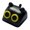 Black and yellow, variant on Creative Kitten Design Resin Keycap For Mechanical Keyboards Multiple Color