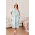 thumbnail image 6 of Ekouaer Cotton Nightgowns for Women with Pockets Midi Night Gowns for Sleeping Plus Size House Dress Lounge Dress, 6 of 6