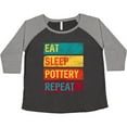 thumbnail image 3 of Inktastic Ceramics Eat Sleep Pottery Repeat Women's Plus Size T-Shirt, 3 of 5