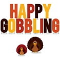 thumbnail image 5 of Happy Gobbling Thanksgiving Yard Letters with Short Stakes - Outdoor Lawn Decorations, Reusable Weatherproof Yard Signs, Corrugated Plastic, 5 of 9