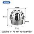 thumbnail image 2 of Stainless Steel Anti-Clog Roof Floor Drain Gutter Sewer Drain Filter, 2 of 8