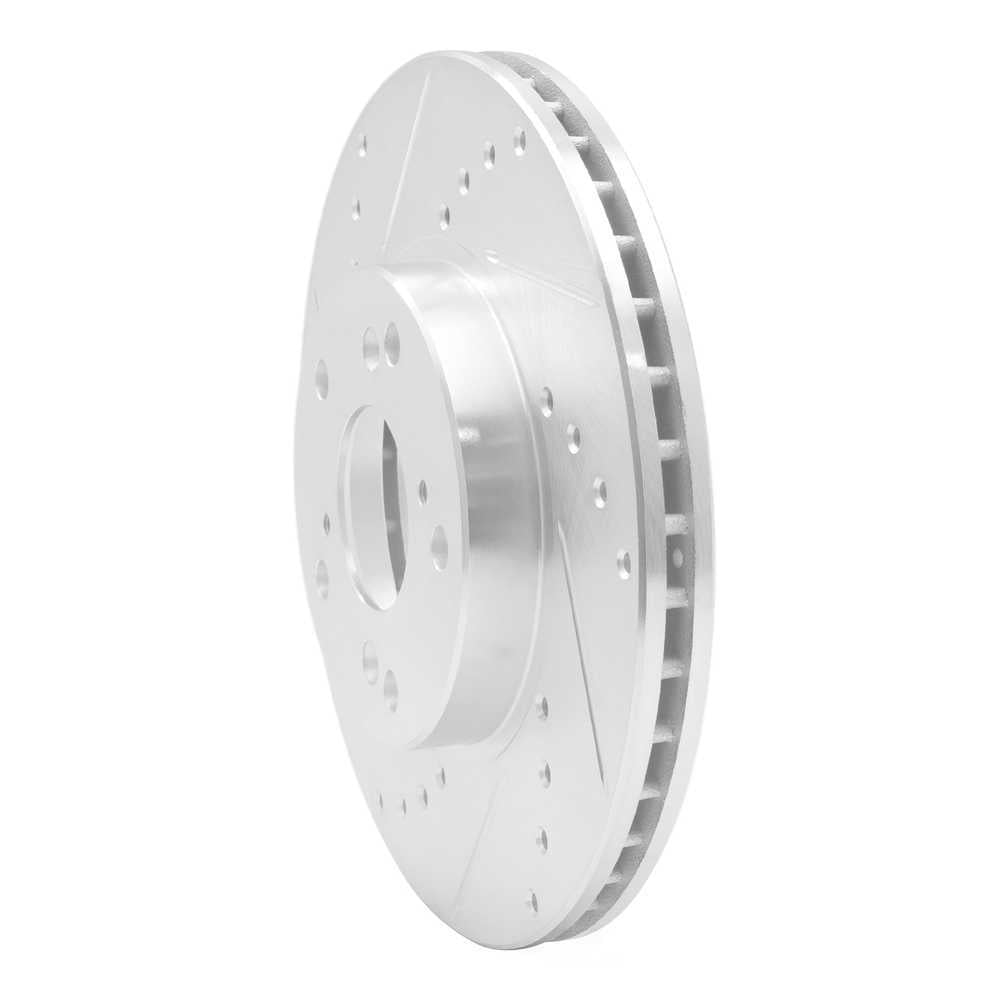 Dynamic Friction Company 631-59042L DFC Brake Rotor - Drilled And Slotted - Silver