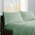 thumbnail image 6 of Comfort Classics Micro Fleece 4-Piece Green Sheet Set, Queen, 6 of 7