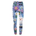 thumbnail image 7 of SNOWSONG Christmas Leggings for Women, Plus Size Leggings Women High Waisted Workout Pants Tummy Santa Print Holiday Legging Tights, Womens Leggings, Tummy Control Leggings Blue L, 7 of 7