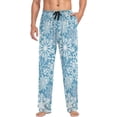 thumbnail image 4 of Christmas Snowflakes Ghost Pajama Pants, Men's Lounge Pants Light with Drawstring and Pockets, Christmas New Year Birthday Father's Day Gifts, Medium, 4 of 7