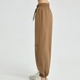 thumbnail image 5 of Diufon Sweatpants for Women Elastic High Waist Drawstring Straight Pants Solid Color Button Down Lounge Pants, 5 of 6