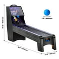 thumbnail image 4 of KFFKFF 9' Scoring and Rolling Traditional Arcade Game Table, Featuring LED Digital Scorekeeper & Illuminated Track, Sound, Auto Ball Retrieval, 4 Balls Provided, 4 of 9