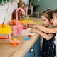 thumbnail image 5 of Fregadero de cocina eléctrico de juguete con agua corriente, lavavajillas de juguete para niños pequeños con grifo, accesorios de cocina para jugar con agua, 5 of 7
