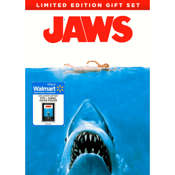 Jaws Walmart Exclusive Dvd Fabric Movie Poster Walmart Com Walmart Com