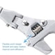 thumbnail image 3 of Llave Ajustable De Cabeza Flexible, Llave De Vástago De Extensión Retráctil De Acero N. 45, Ahorro De Mano De Obra Para Entusiastas Del Diseño De Bricolaje Para Mantenimiento, 3 of 7