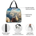 thumbnail image 4 of Honeii Sunset Airplane Travel View Print Lunch Bag Women, Lunch Box Lunch Bag for Women Adult Men, Small Leakproof Cute Lunch Tote Large Capacity Reusable, 4 of 8