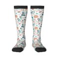 thumbnail image 2 of Picia Women Crew Soft Moisture-wicking Socks Eiffel Tower Pattern Design Cotton Socks, One Size fit All, 2 of 9