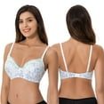 thumbnail image 5 of Curve Muse Plus Size Nursing Underwire Bra with drop-down cups (Pack of 3)-WHITE PRINT,LIGHT BLUE,CREAM-34C, 5 of 7