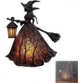 thumbnail image 1 of Spooky Witch Standing Lamp with Lantern Halloween Gothic Decor for Home Office Table, 1 of 5