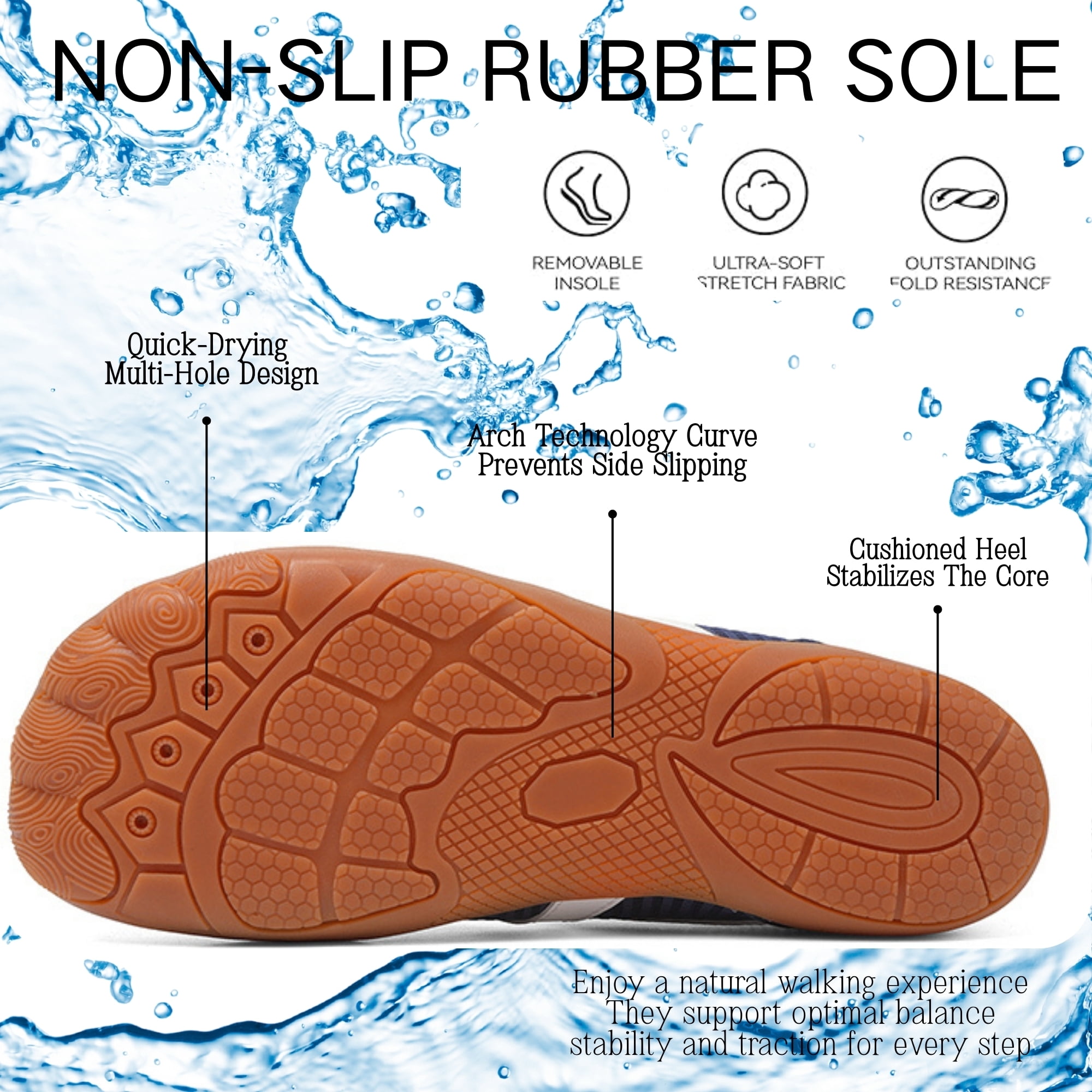 BERANMEY Barefoot Water Shoes for Women Mens Wide Toe Box Quick-Dry Breathable Mesh Zero Drop Trail Running Hiking Walking Shoes for Outdoor