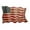 Red Indoor Outdoor Solid American Flag Rectangle 41" x 2" x 27", variant on DecMode White Wood Handmade American Flag Wall Decor