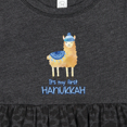 thumbnail image 4 of Inktastic It's My First Hanukkah Girls Baby Dress, 4 of 5