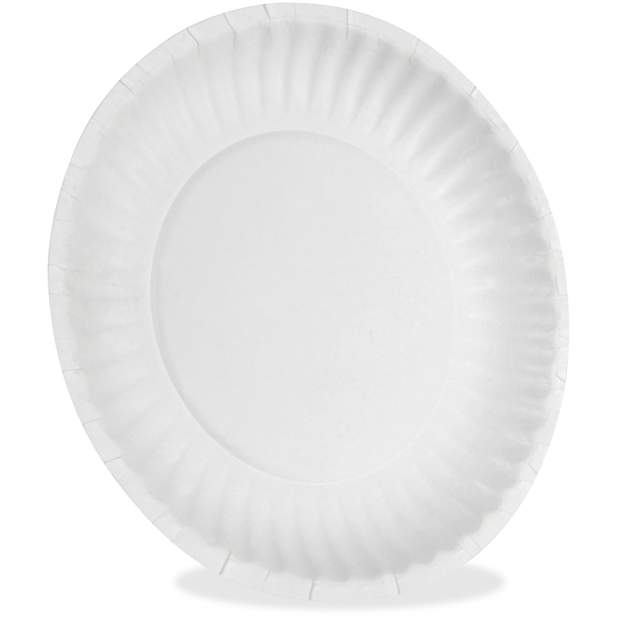 Dixie, DXE702622WNP6, Uncoated Economical Paper Plates, 1000 / Carton, White