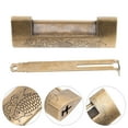 thumbnail image 6 of 1 Set Vintage Engraved Antique Lock Wooden Box Padlock Old Chinese Lock, 6 of 6