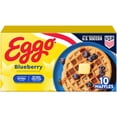 thumbnail image 3 of Eggo Blueberry Waffles, Breakfast Food, 12.3 oz, 10 Count (Frozen), 3 of 12