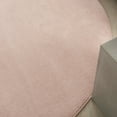 thumbnail image 6 of Noursion Essentials Solid Contemporary Pink 6' x Round Area Rug, (6' Round), 6 of 10