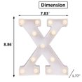 thumbnail image 3 of LED Marquee Letter Lights Sign, Light Up Alphabet Letter for Home Party Wedding Decoration X, 3 of 5