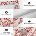 thumbnail image 6 of Red Flower Outdoor Rug for Patio/Deck/Porch, Non-Slip Large Area Rug 5 x 8 Ft, Farmhouse Pastoral Vintage Ethnic Floral Indoor Outdoor Rugs Washable Area Rugs, Reversible Camping Rug Carpet Runner, 6 of 8