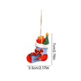 thumbnail image 3 of Qjidjing Christmas Tree Hanging Ornaments, Xmas Hanging Resin Pendants, for Home Window, Wreath Display, Indoor Holiday Gift Decor, 3 of 6