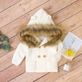 thumbnail image 4 of LFEOOST Newborn Baby Girl Sweater Coats Long Sleeve Knitted Warm Jacket Cardigan Coats Outwear Fall Winter Clothes White 100, 4 of 9