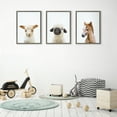 thumbnail image 7 of Kate and Laurel Sylvie Animal Studio Baby Horse Framed Canvas Wall Art by Amy Peterson Art Studio, 18x24 Gray, Modern Pony Portrait Art for Wall, 7 of 7