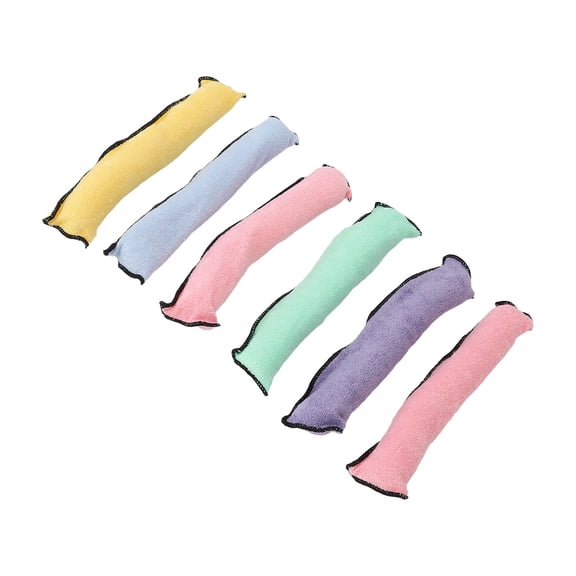 Gentle Hair Rollers For Effortless Curls, Safe, Lightweight Sponge Design, 6 Pack