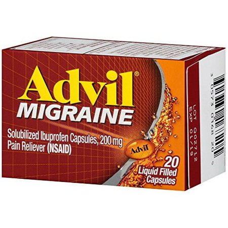 Advil Migraine Pain Relief Liquid Filled Caps (Pack of 3)