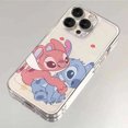 thumbnail image 3 of Disney-funda de teléfono con dibujos animados para iPhone, carcasa Kawaii anticaída con diseño de Ángel abraza Stitch para iPhone 15, 14, 13, 12, 16 Pro Max, 7, 8, 14 Plus, XR, XS, X, Y2K, 3 of 5