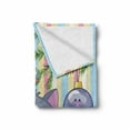 thumbnail image 2 of Christmas Soft Flannel Fleece Throw Blanket, Kitten with Scarf Under the Tree with Ball Celebration and Gift Box Cat Themed, Cozy Plush for Indoor and Outdoor Use, 50" x 70", Multicolor, by Ambesonne, 2 of 6