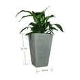 thumbnail image 5 of Ecobo 21.7 inches Eco-Friendly Rectangular Pot Planter, Elemento Indoor/Outdoor use, Durable, Versatile & Lightweight, Designed by Brazilian Artisans, Contemporary All-Weather Design - Gray, 5 of 8