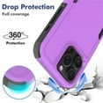 thumbnail image 4 of TECH CIRCLE Back Cover Case, for iPhone 16 Case 6.1-Inch (2024), Plastic Shell Silicone Protective Shockproof Phone Case, Slim Fit Lightweight Basic Case for Women Men, Purple, 4 of 5