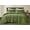 Olive Green, variant on Chezmoi Collection Skye 3-Piece 100% Cotton Muslin Thin Comforter Set King, Olive Green Reversible Soft Washed Cotton Gauze Breathable Lightweight Summer Blanket