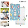 thumbnail image 6 of Yayeee 100% Cotton Hand Towels for Bathroom 16" x 28" Soft Absorbent Kitchen Towel, Easter Bunny Pattern, 6 of 7